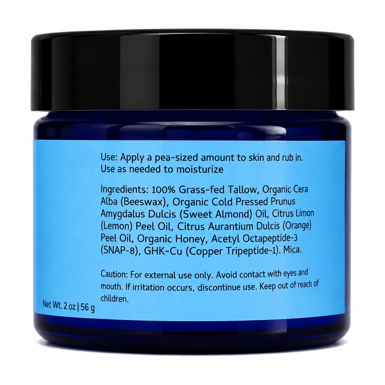 BlueGlow GHK-Cu & SNAP-8 Tallow Firming Peptide Balm