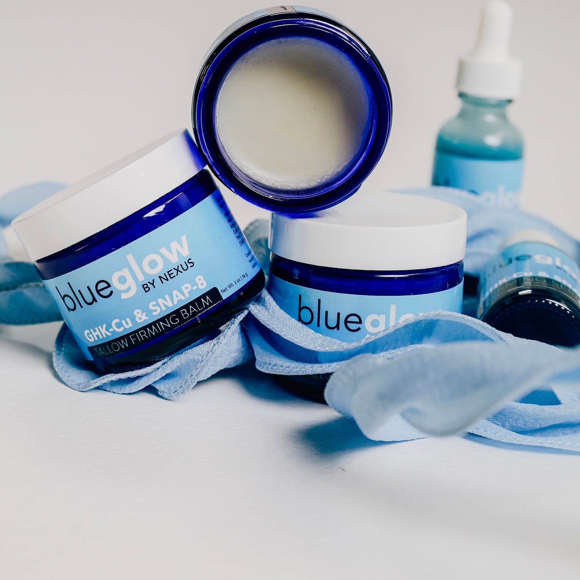 BlueGlow GHK-Cu & SNAP-8 Peptide Tallow Balm | Firming Moisturizer